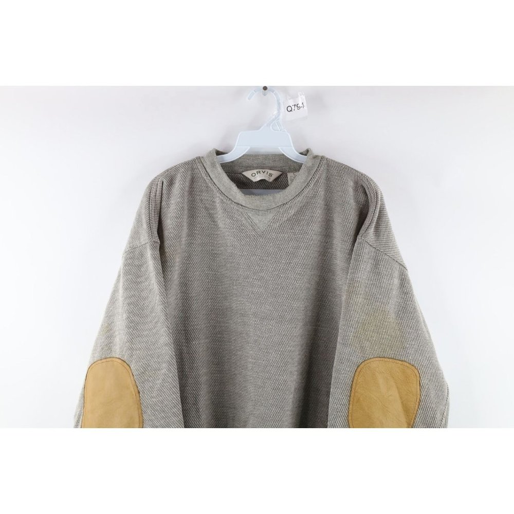 Vintage 90s Orvis Mens Large Distressed Leather E… - image 2